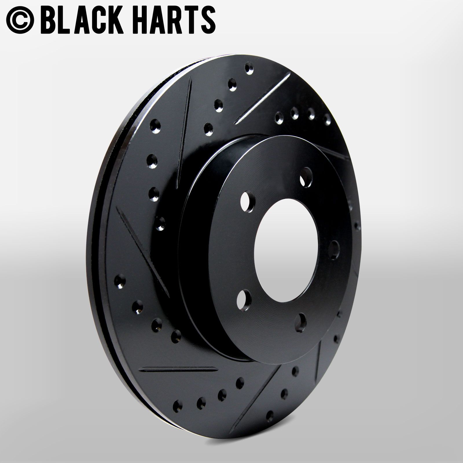 CERAMIC Pads Platinum Hart *DRILL /& SLOT* Brake Rotors FRONT+REAR KIT 1358