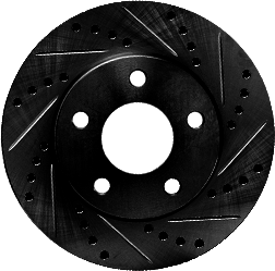 Black Hart Rotor - Drilled and Slotted