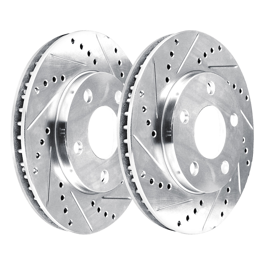 4 Platinum Hart *DRILLED /& SLOTTED* Disc Brake Rotors FRONT + REAR KIT 2013