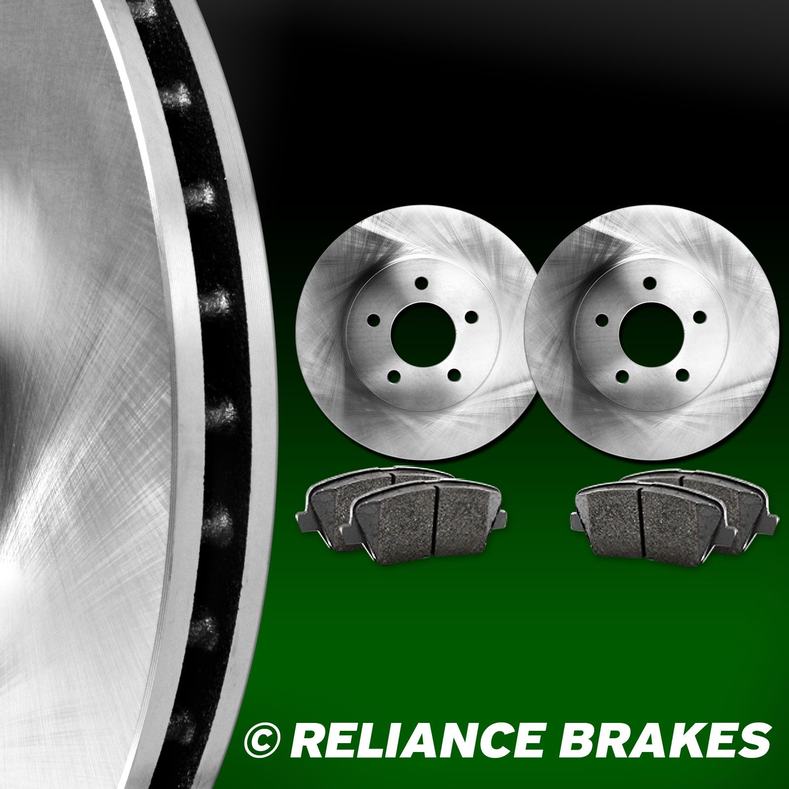 FRONT KIT HartBrakes *OE REPLACEMENT* Brake Rotors *Plus Ceramic Pads F2463