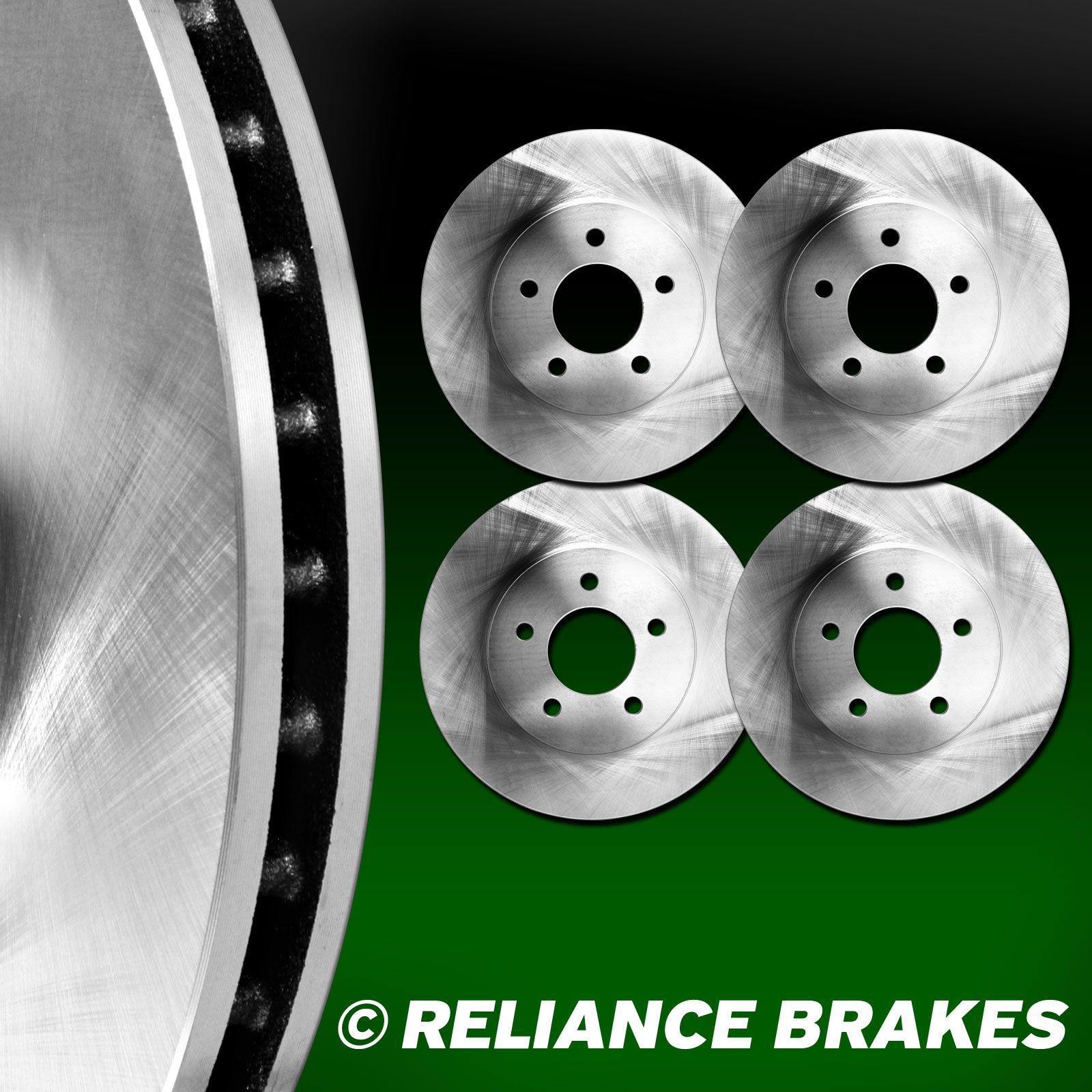 HartBrakes *OE REPLACEMENT* Disc Brake Rotors  C1390 2 FRONT + 2 REAR 